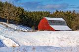Red Barn In Winter_21440